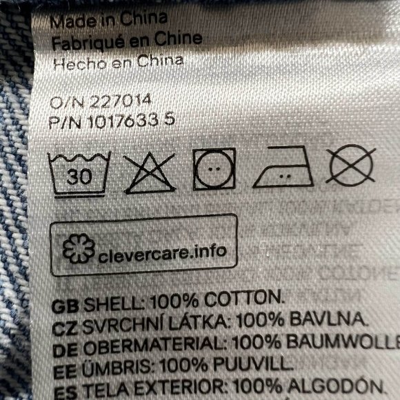 H&M Jeans Women 8 Blue Light Wash Straight Raw Hem High Rise Cropped - Picture 11 of 11